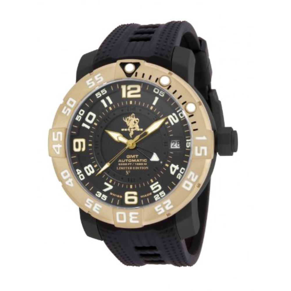 Invicta Sea Base Limited Edition Titanium Automatic GMT Polyurethane ...