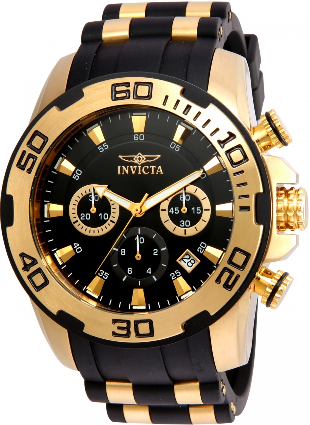 gold invicta pro diver