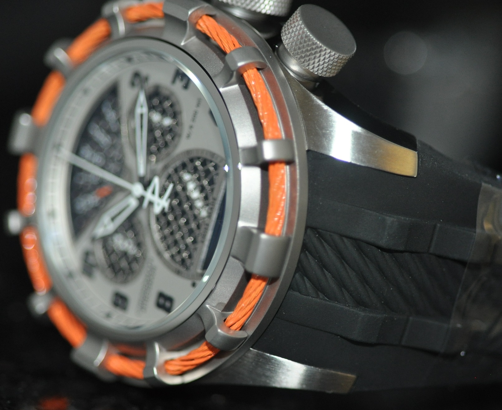 black and silver invicta watch