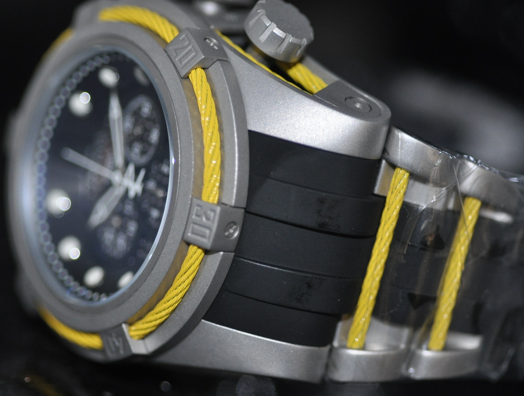 Invicta Men Rare Jason Taylor Swiss Reserve Chrono Black Dial Poly Watch 12954 | eBay