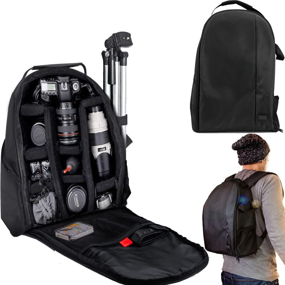15.6 laptop backpack camera CADeN Bag with Inches Compartment and Tripod Holders, Waterproof Camera Case for DSLR/SLR Mirrorless Camera Large Capacity, Camera Case Compatible for Canon Sony Nikon : Electronics Dimensions are 16.5 H × 11.8 W × 6.3 D camera bag professional camera backpack