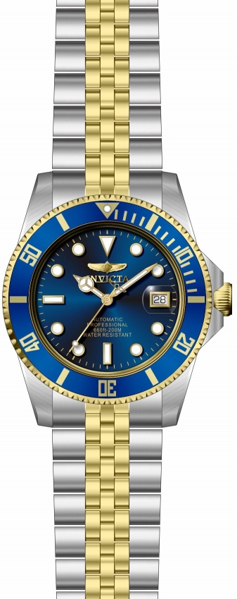 Invicta Men's Pro Diver Automatic Blue Dial Two-Tone Stainless