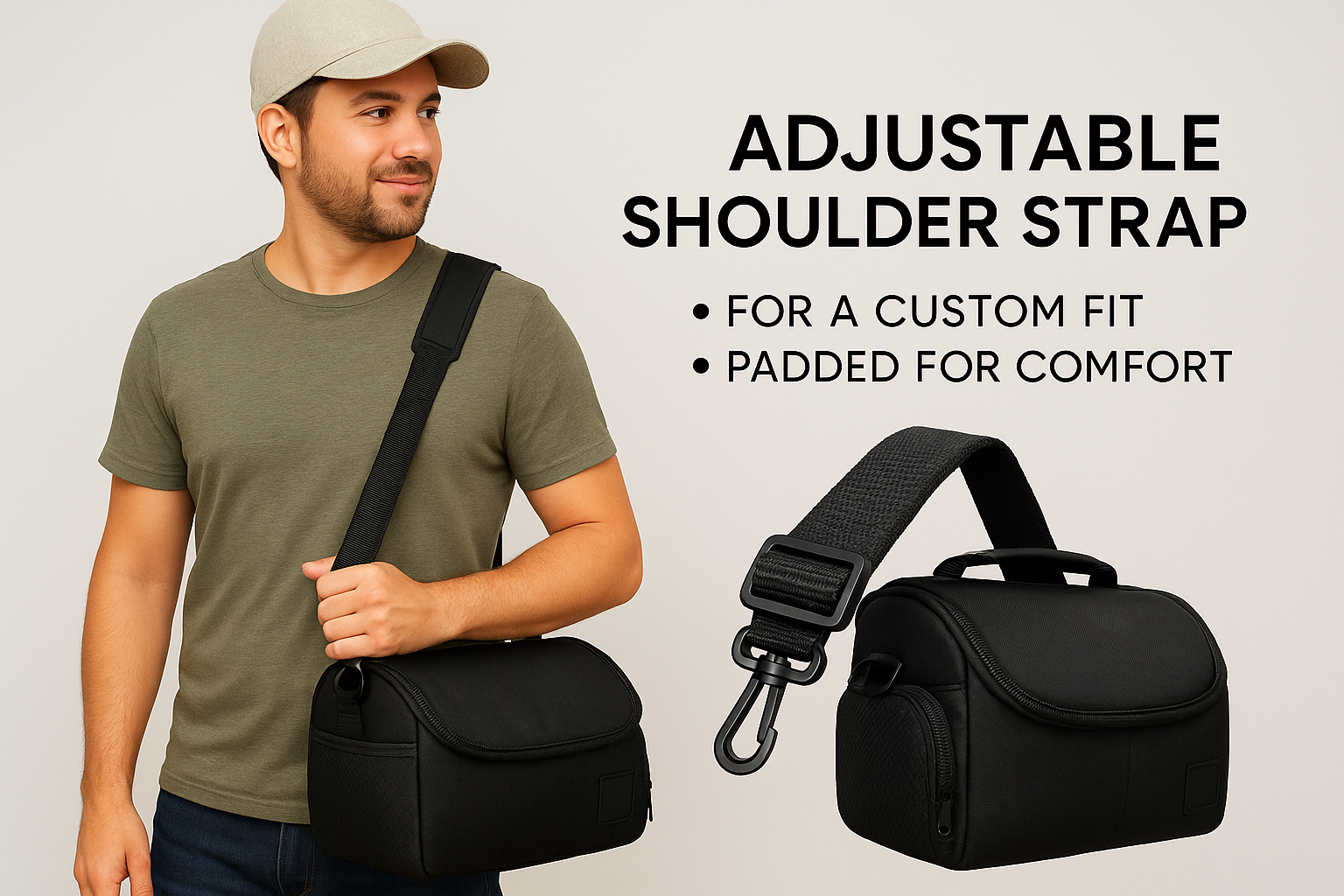 Custodia Da Trasporto Deluxe Per Fotocamera Nikon - Adatta Per D3500, D850, D810, D750, D610